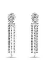 18k white gold earrings with 0,62ct diamonds