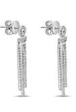 18k white gold earrings with 0,62ct diamonds