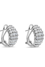 18k white gold earrings with 2,56ct diamonds