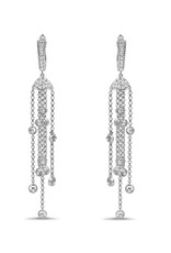18k white gold earrings with 1,02ct diamonds