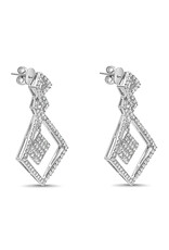 18k white gold earrings with 1,49ct diamonds