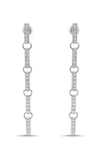 18k white gold earrings with 0,69ct diamonds