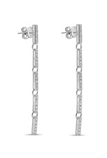 18k white gold earrings with 0,69ct diamonds