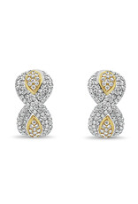 18k white & yellow gold earrings with 3,02ct diamonds