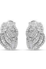 18k white gold earrings with 2,54ct diamonds