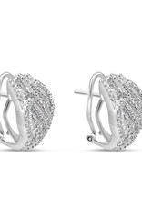 18k white gold earrings with 2,54ct diamonds