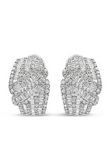 18k white gold earrings with 3,02ct diamonds