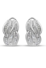18k white gold earrings with 3,01ct diamonds