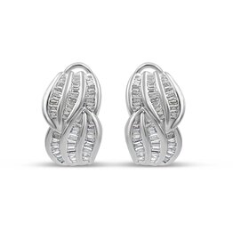 18k white gold earrings with 3,01ct diamonds