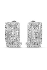 18k white gold earrings with 1,62ct diamonds