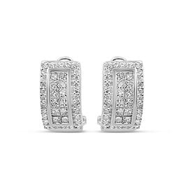 18k white gold earrings with 1,62ct diamonds