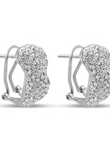 18k white gold earrings with 3,52ct diamonds