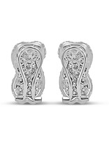 18k white gold earrings with 3,52ct diamonds