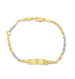 18k geel & wit goud baby armband
