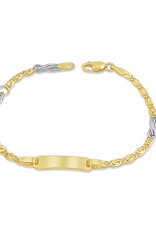 18k yellow & white gold baby bracelet