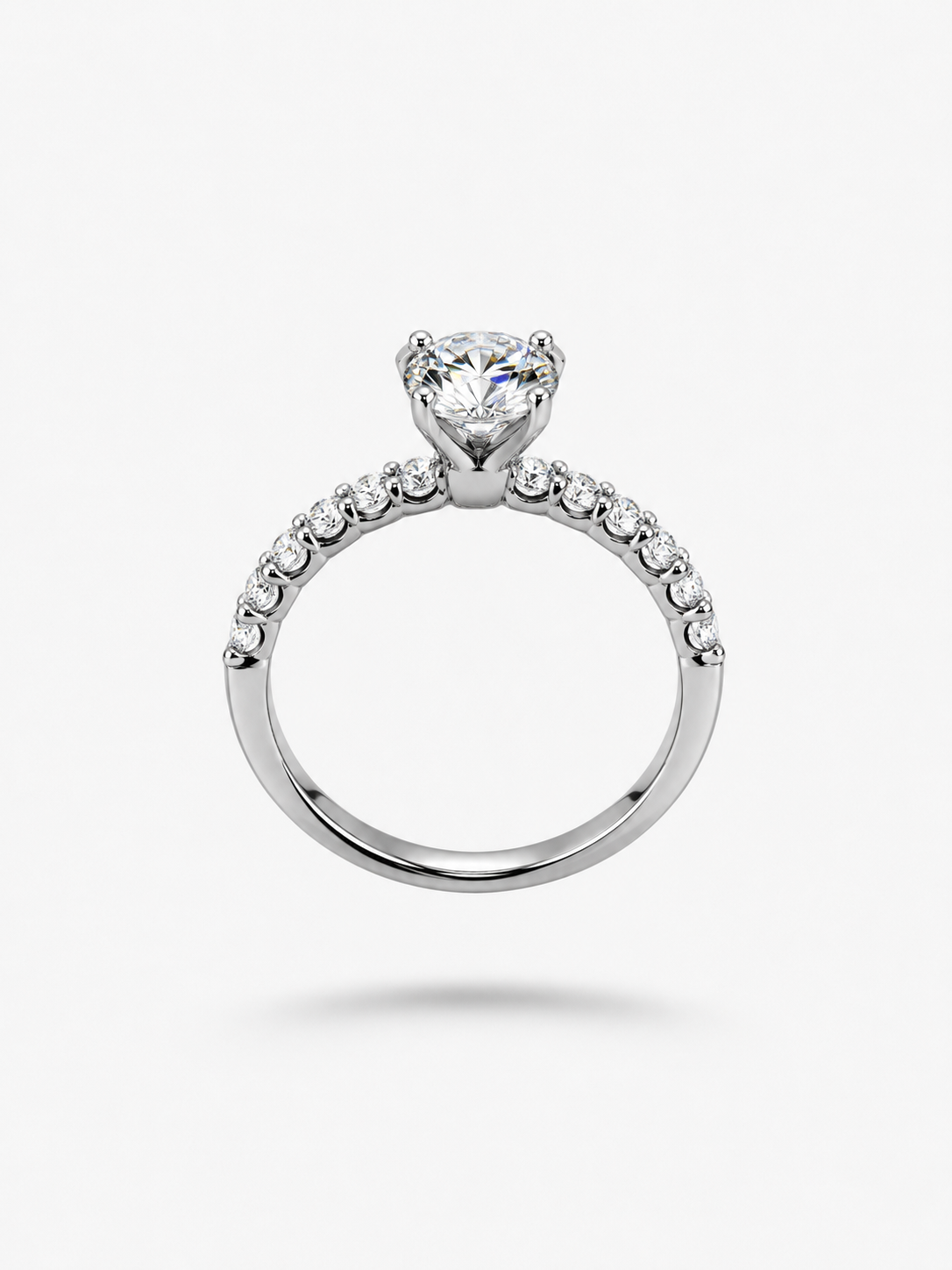 18k wit goud verlovingsring met 1,70ct lab diamanten
