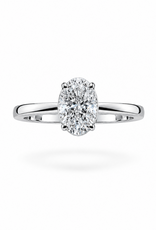 18k wit goud verlovingsring met 1,27ct lab diamanten