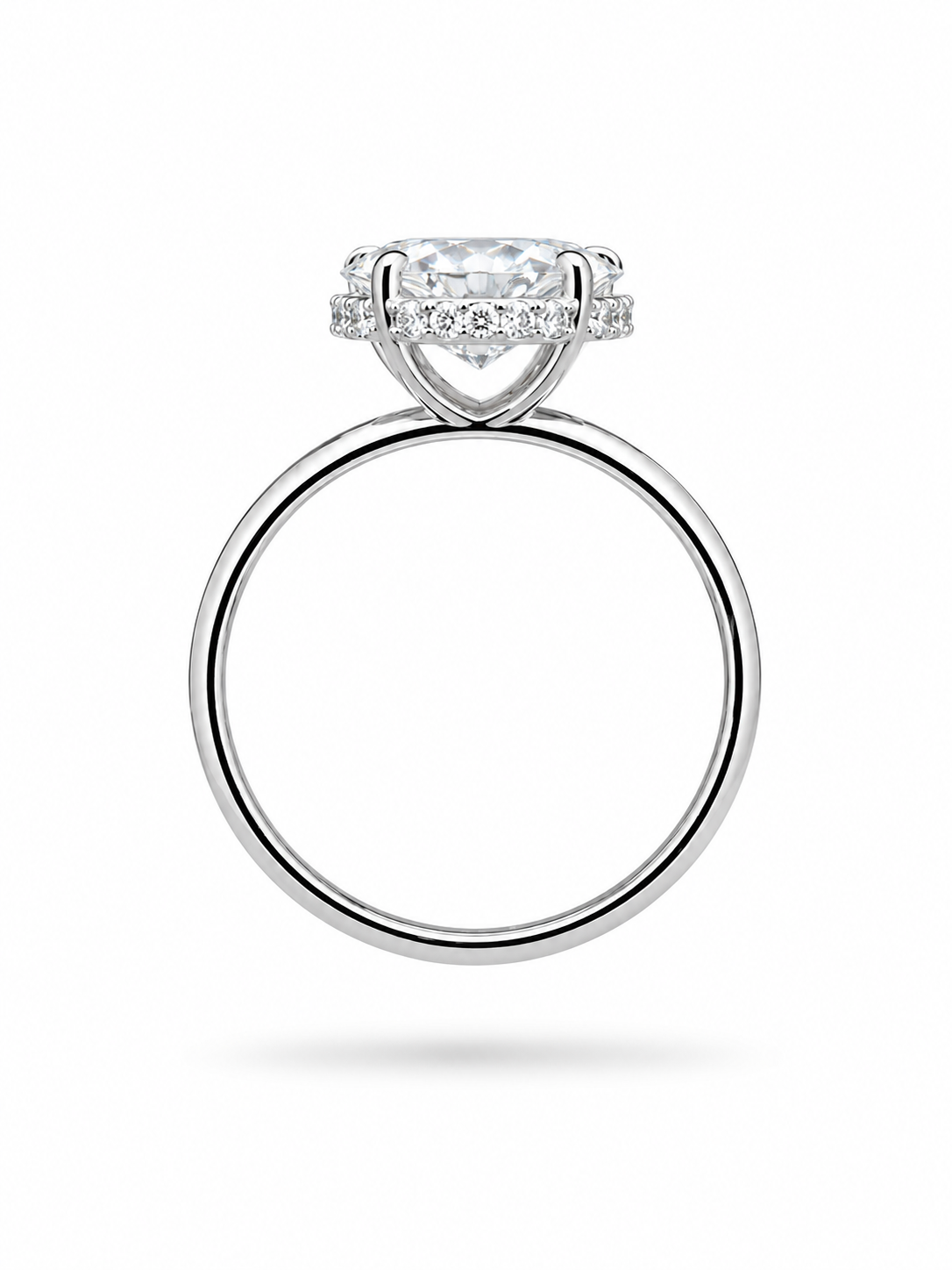 18k wit goud verlovingsring met 1,27ct lab diamanten