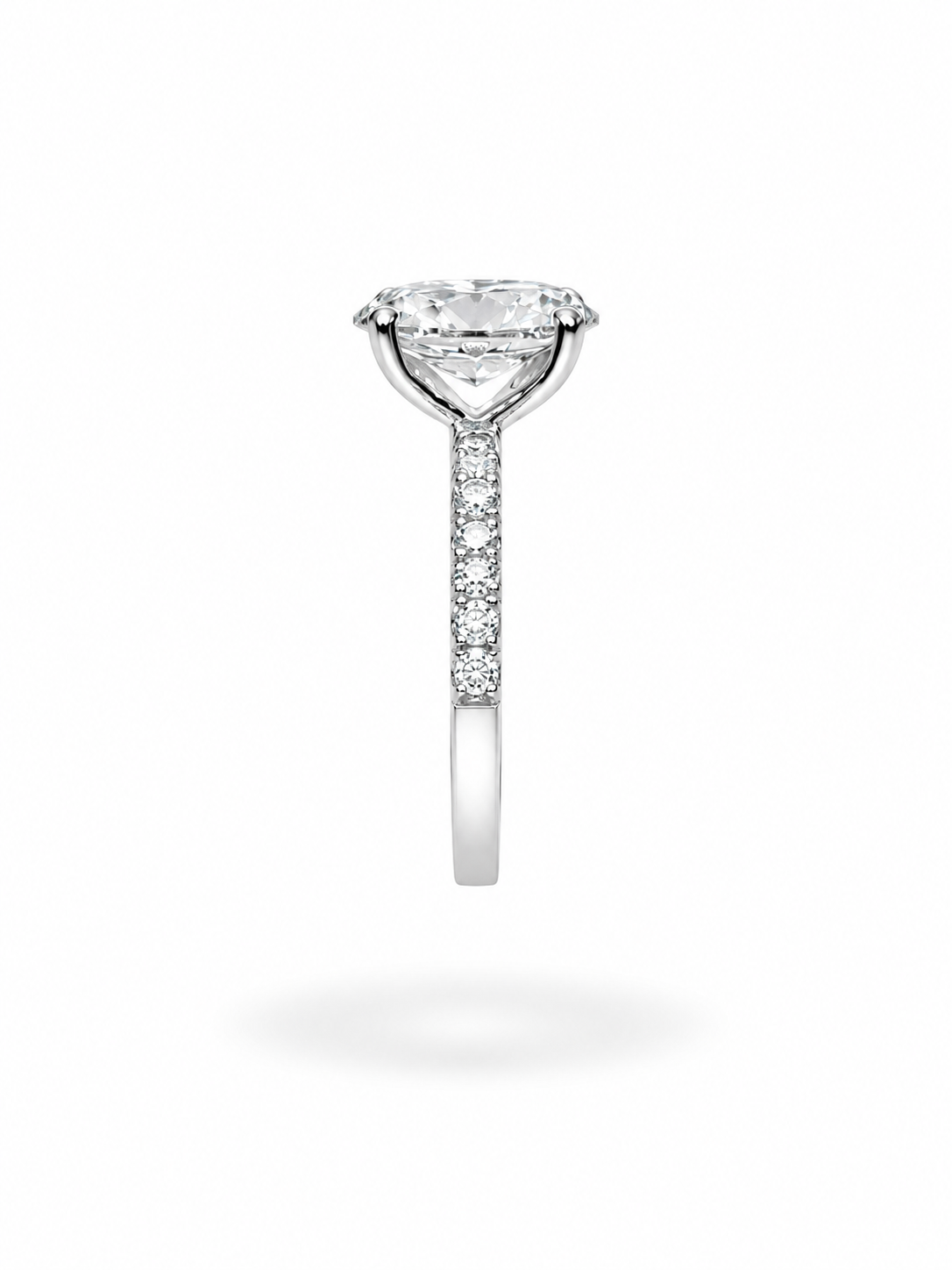 18k wit goud verlovingsring met 2,50ct lab diamanten