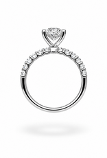 18k wit goud verlovingsring met 2,50ct lab diamanten