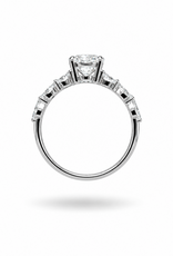 18k wit goud verlovingsring met 1,75 ct lab diamanten