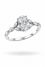 18k wit goud verlovingsring met 1,75 ct lab diamanten