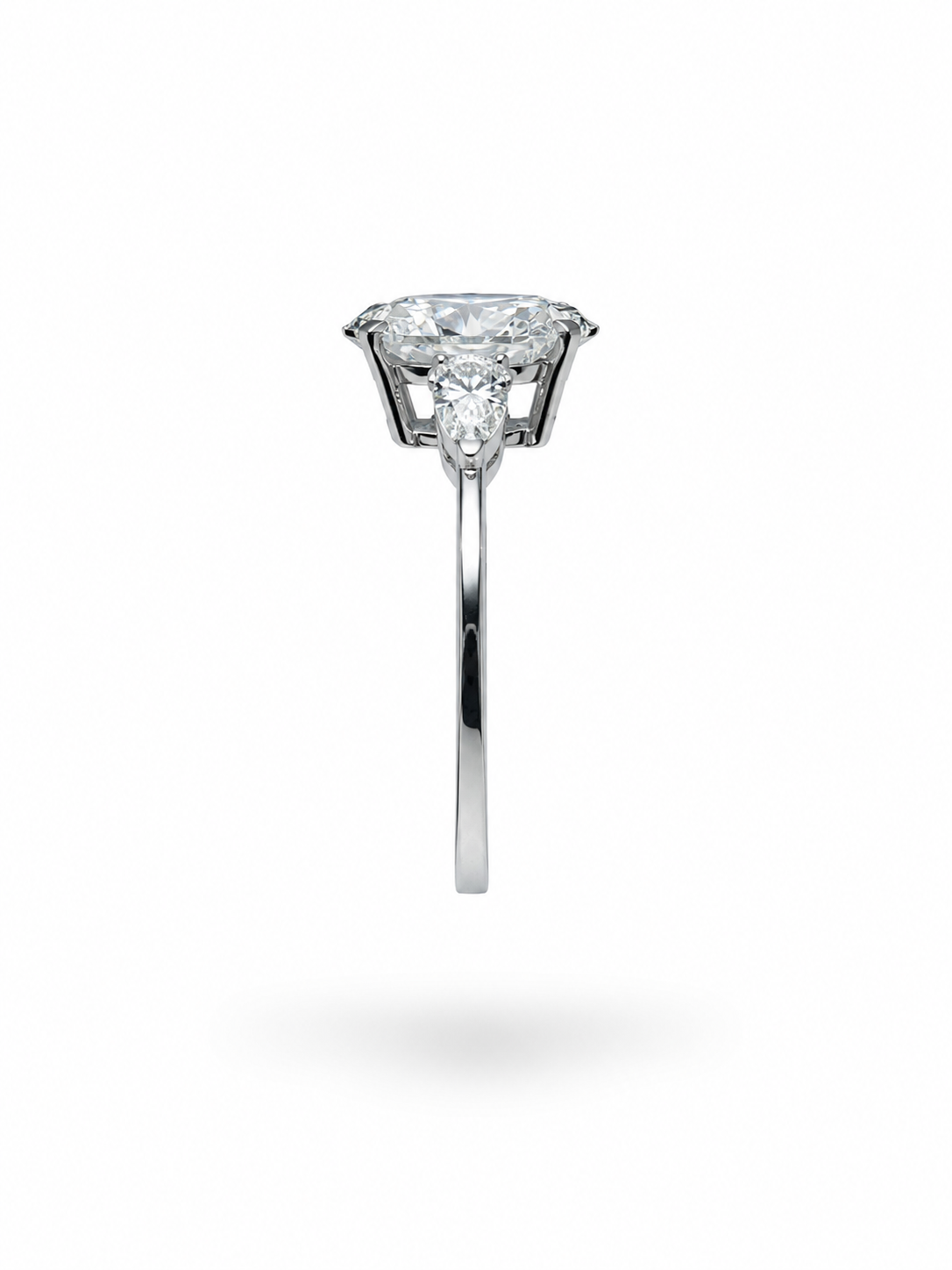 18k wit goud verlovingsring met 2,39 ct lab diamanten