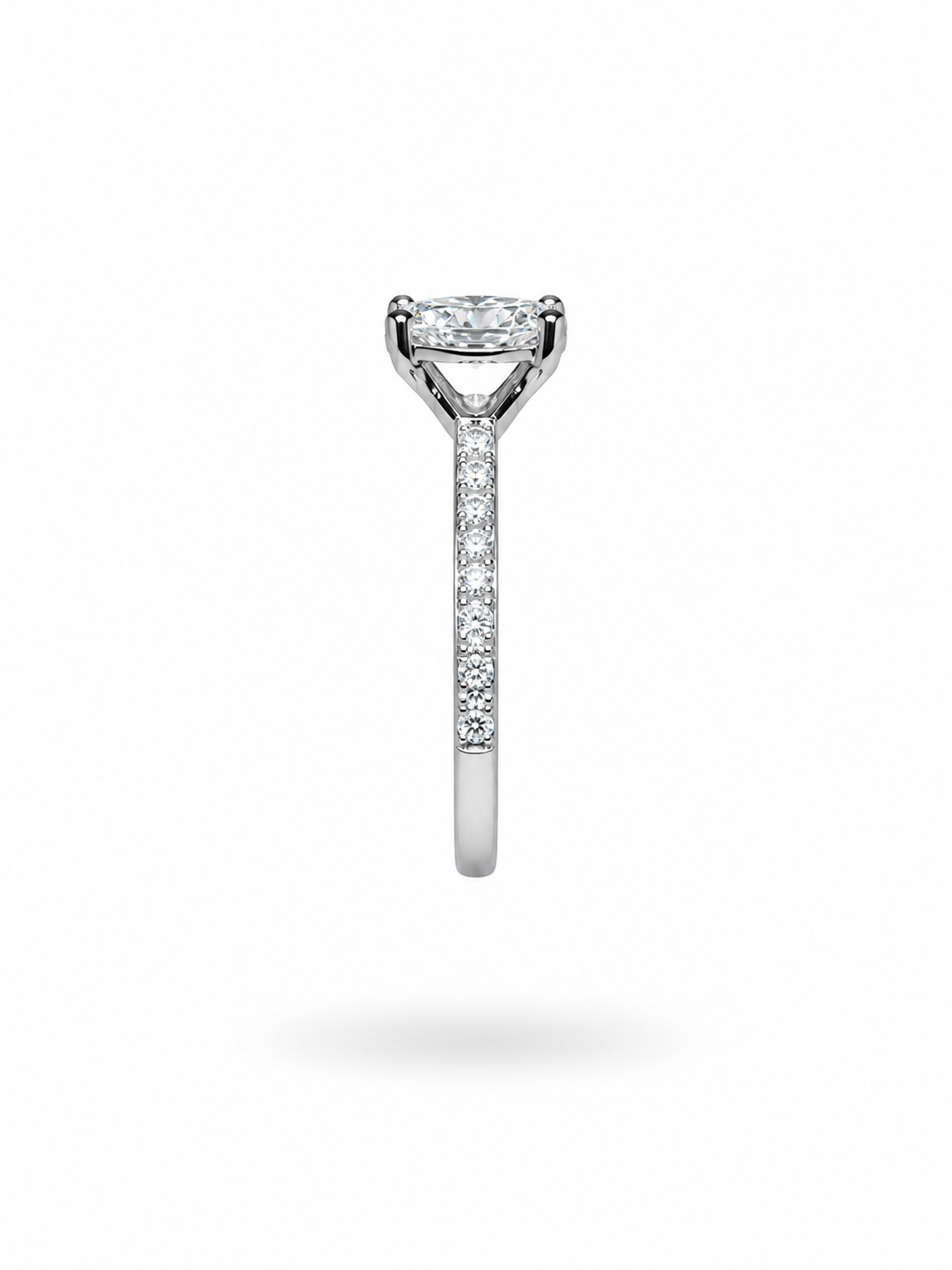 18k wit goud verlovingsring met 1,46 ct lab diamanten