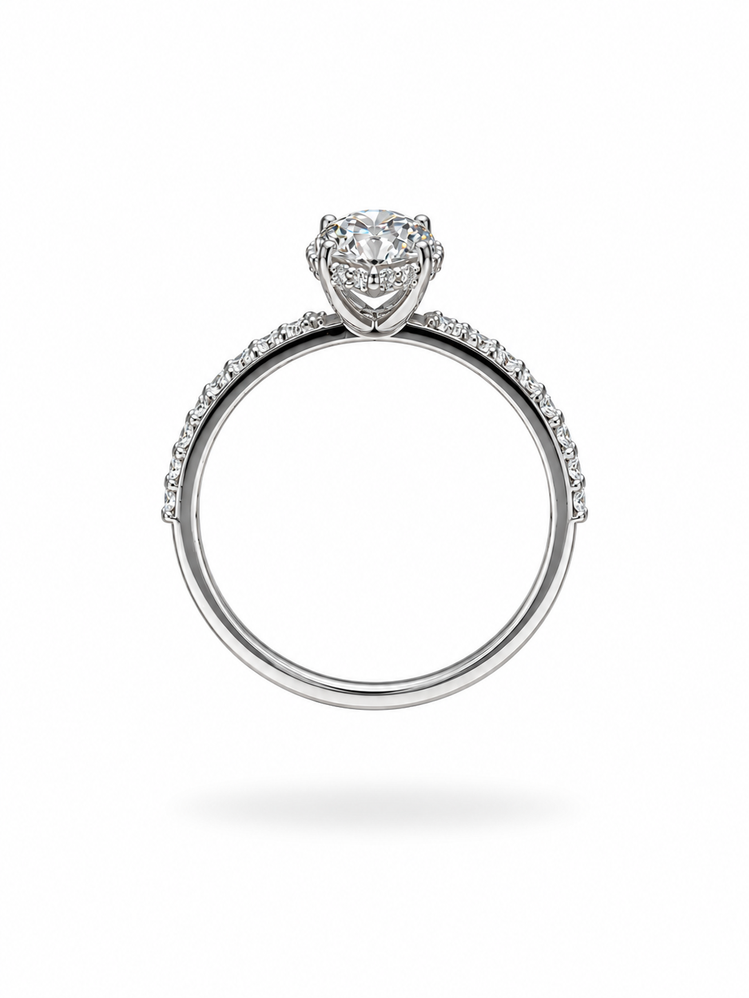 18k wit goud verlovingsring met 1,48 ct lab diamanten