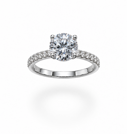 18k wit goud verlovingsring met 2,83 ct lab diamanten