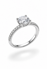 18k wit goud verlovingsring met 2,83 ct lab diamanten