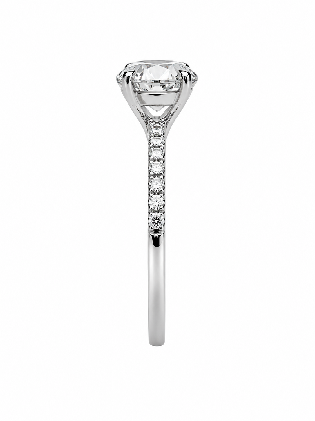 18k wit goud verlovingsring met 2,83 ct lab diamanten