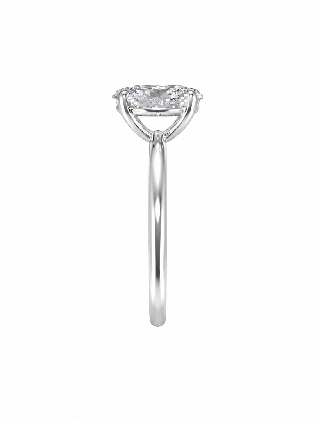 18k wit goud verlovingsring met 1,05 ct lab diamant