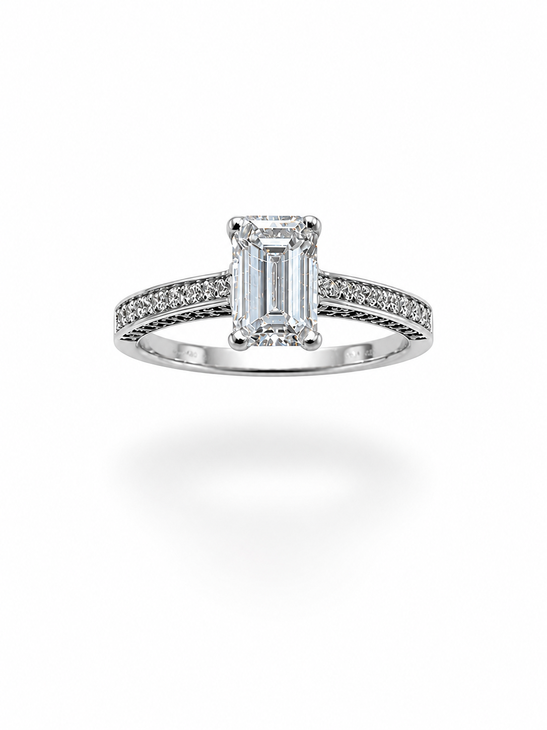 18k wit goud verlovingsring met 1,44 ct lab diamanten