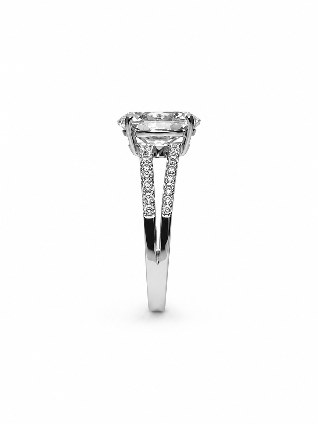 18k wit goud verlovingsring met 2,81 ct lab diamanten