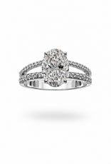 18k wit goud verlovingsring met 2,81 ct lab diamanten