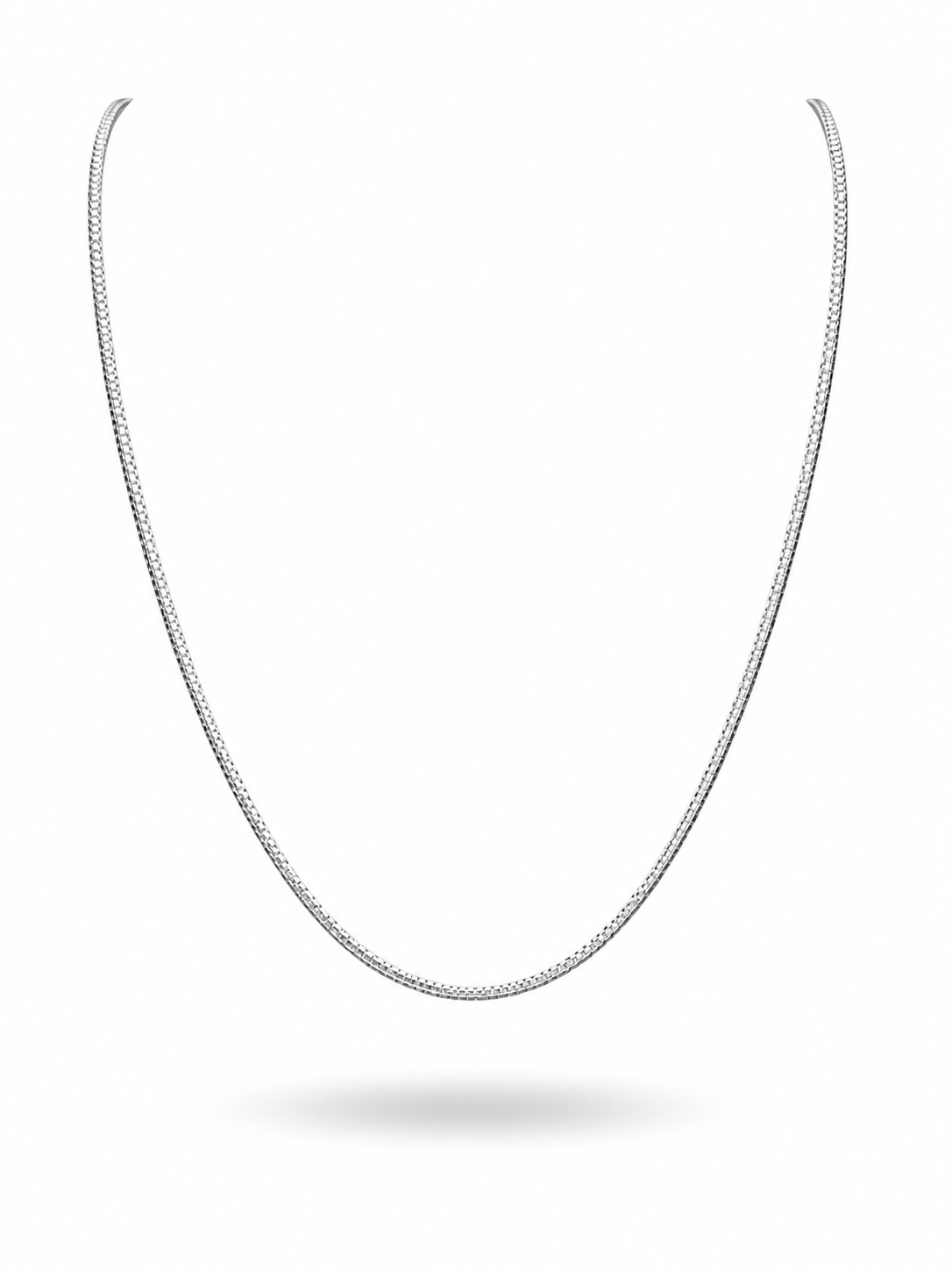 18k wit goud venetian box ketting