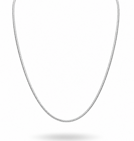 18k white gold venetian box chain