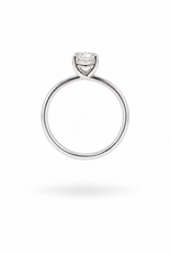 18k wit goud verlovingsring met 1,02 ct lab diamant