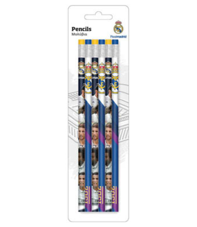 REAL MADRID Potloden 6 stuks