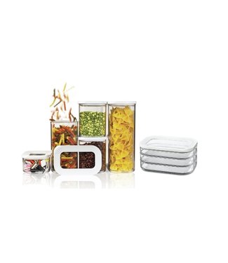 Mepal starterset Modula Bewaardoos - 6-delig - Wit - Vlees