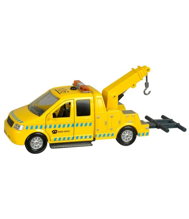 Afsleepwagen die cast met licht en geluid 16cm Kids Globe