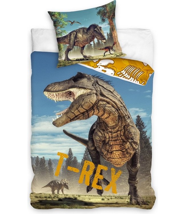 weduwe niet verwant Afgrond DINO T-REX Dekbedovertrek 140x200 cm (718) - GIGAFAN