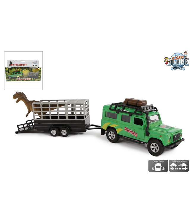 Landrover Dino Transport Pull Back 29 cm