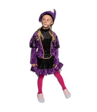 Pietenjurkje met petticoat paars (116) Pietenjurkje met petticoat paars (116)