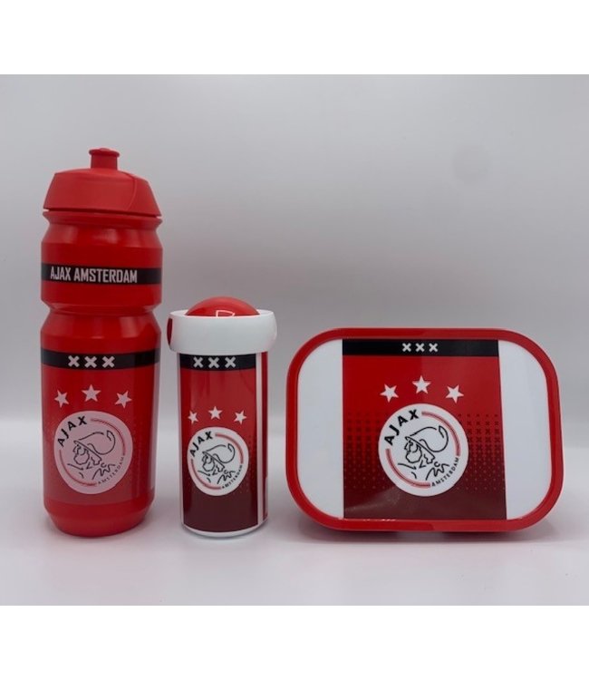 AFC AJAX Ajax Mepal Lunchset Lunchbox, Schoolbeker & Bidon Rood 750ML