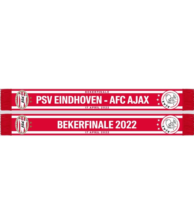 serveerster gesponsord het doel Sjaal bekerfinale 2022 AJAX-PSV - GIGAFAN