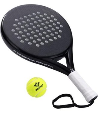 Padel racket P46 in tas 3K Carbon 3D print EVA 17