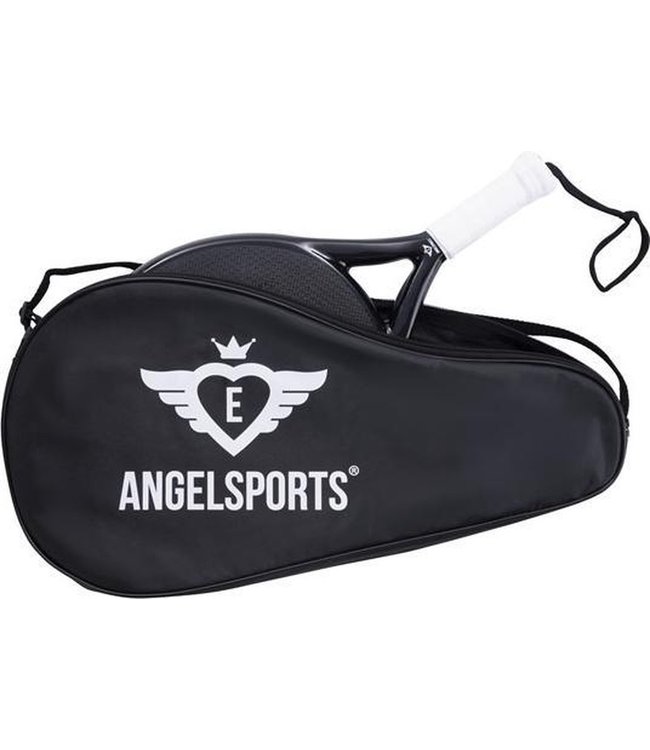 Padel racket P46 in tas 3K Carbon 3D print EVA 17