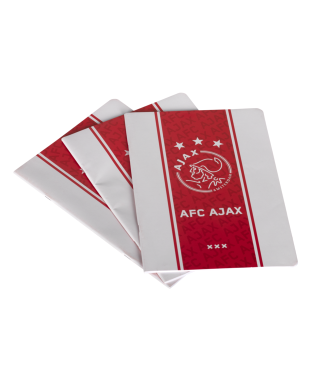 Ajax schrift A4 ruit 3-pack 2022-2023